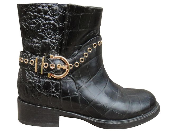 Salvatore ferragamo Nolas p botas 36,5 Negro