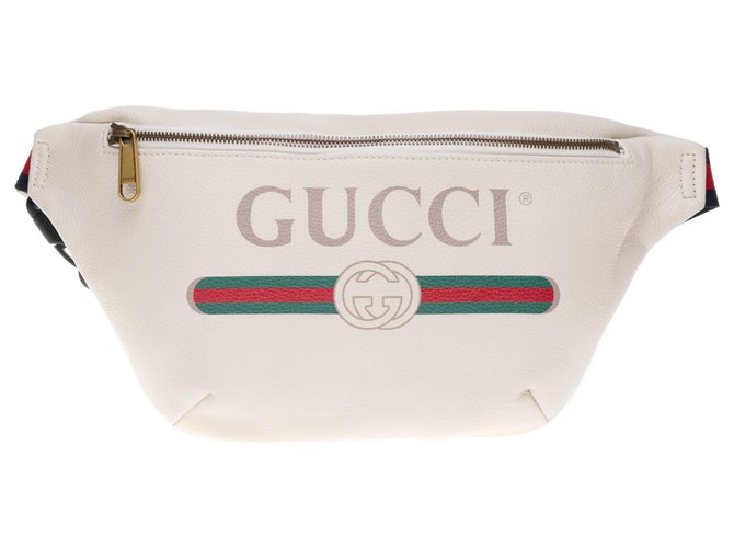 Gucci Banana Unisex Gucci White leather 