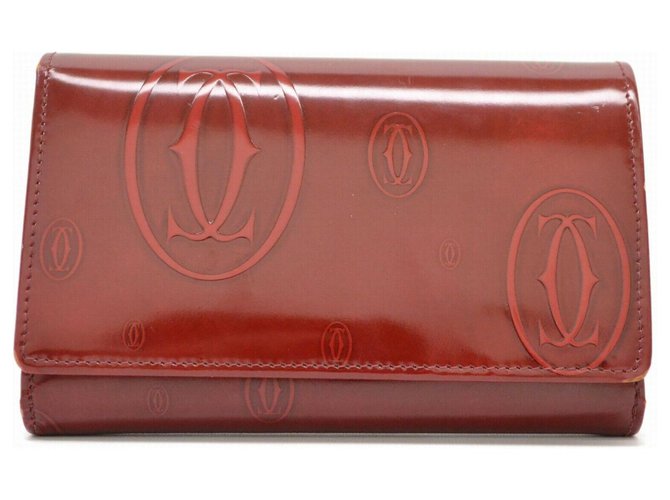 Cartier Happy Birthday Bifold Wallet Patent leather  ref.178653
