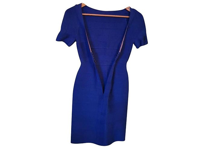 Abito da sera Herve Leger blu