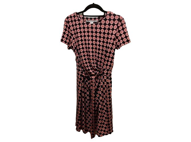 Diane Von Furstenberg Vestido jersey de seda Zoe Multicolor