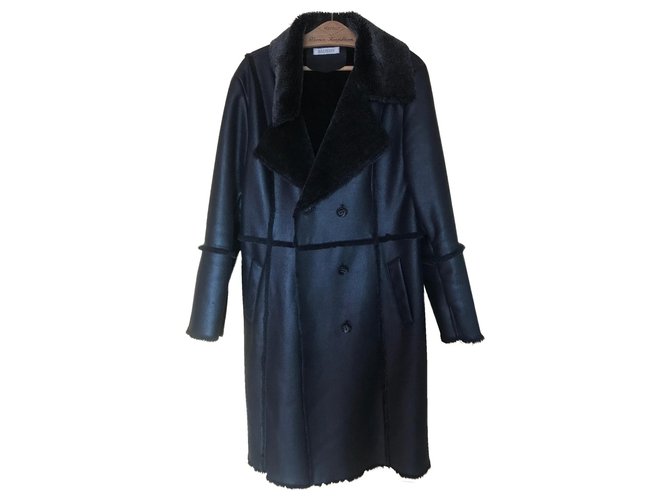 Balmain Coats, Outerwear Black  ref.178812