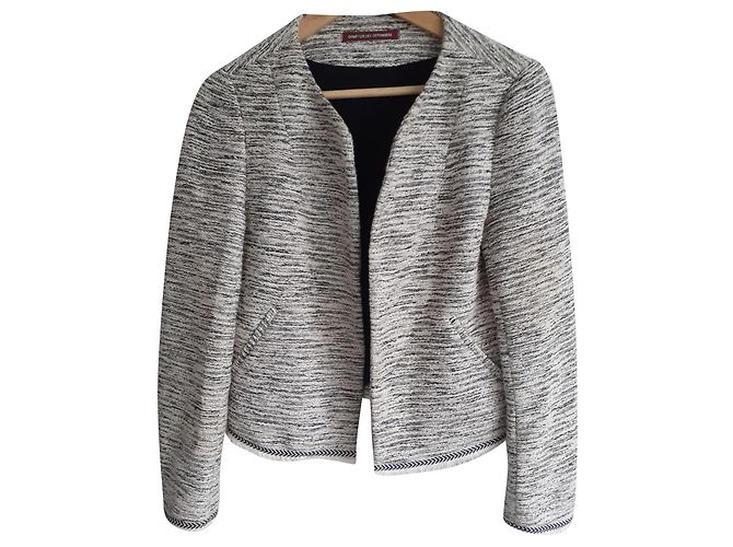 Chaqueta Comptoir Des Cotonniers de algodón Beige Arena