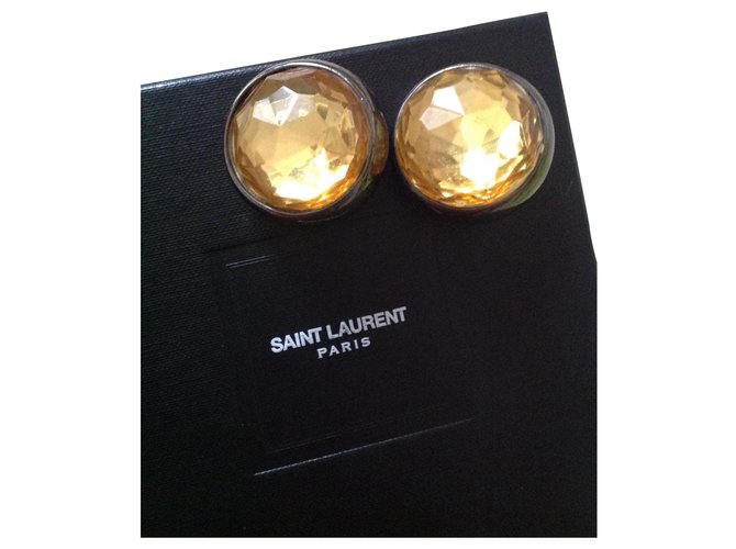 Yves Saint Laurent vintage 1980S Cognac Metal  ref.178910