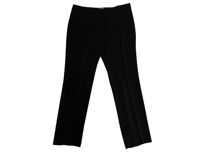 Prada Zigarettenhose Schwarz Polyester