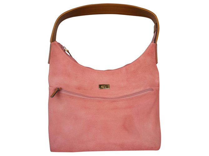 Gucci hobo hand/ shoulder bag Pink Suede  ref.179045