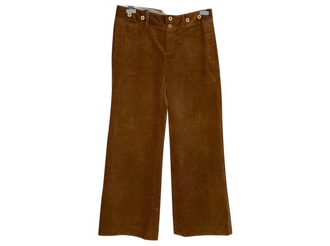 Ralph Lauren Un pantalon, leggings Velours Cognac  ref.179076