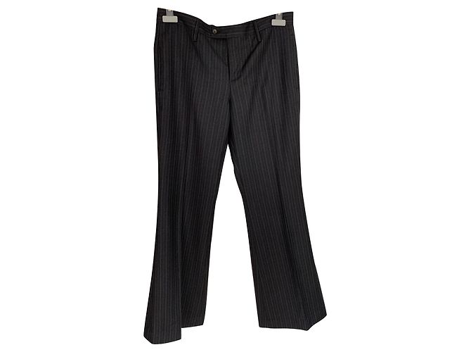Pantalones Gucci de lana gris carbón Gris antracita