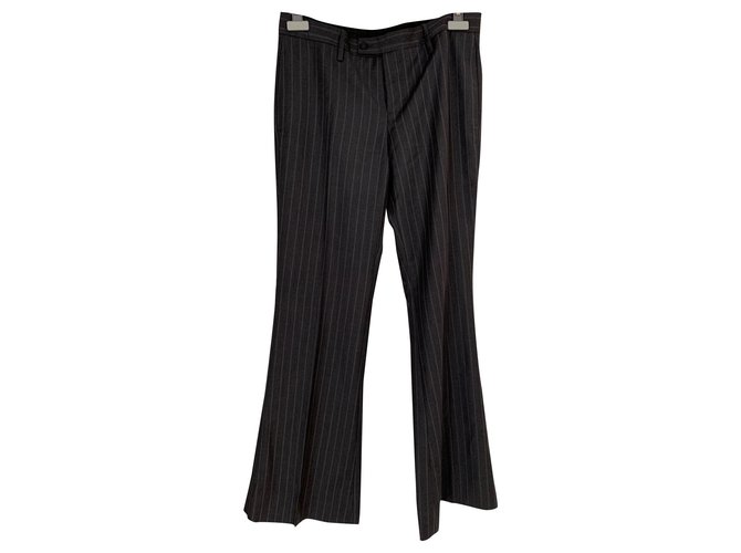 Gucci Pants, leggings Grey Wool  ref.179081