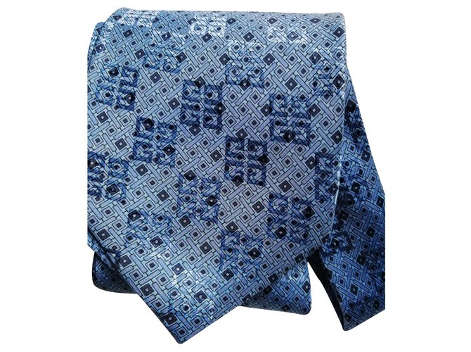 Givenchy Krawatte Blau Seide  ref.179150