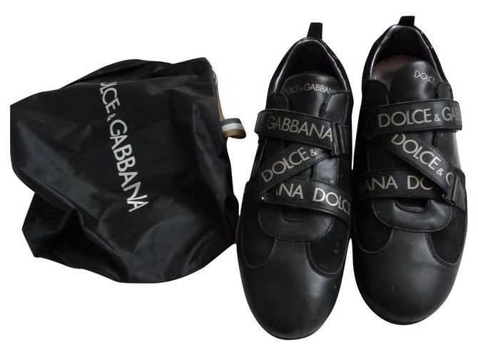 Dolce & Gabbana sneakers Cuir Noir  ref.179185