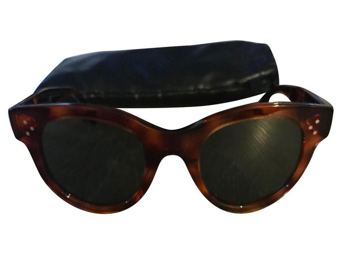 CELINE SUNGLASSES CL 41755 Black Baby Audrey Cat Eye Designer WK13 £96.00 -  PicClick UK