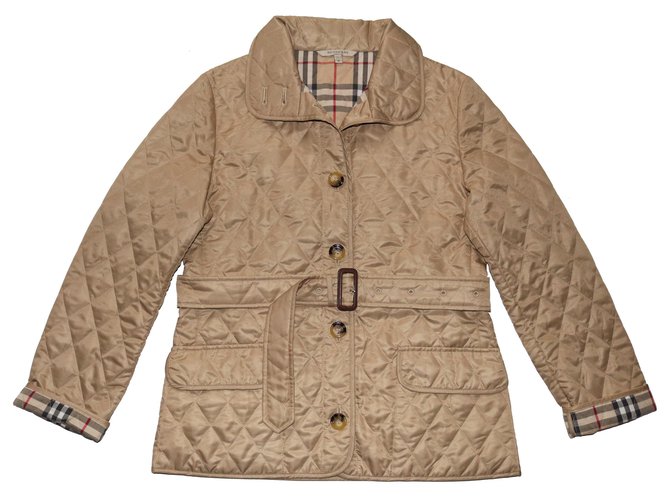 Burberry Jackets Brown Cotton Polyester  ref.179235