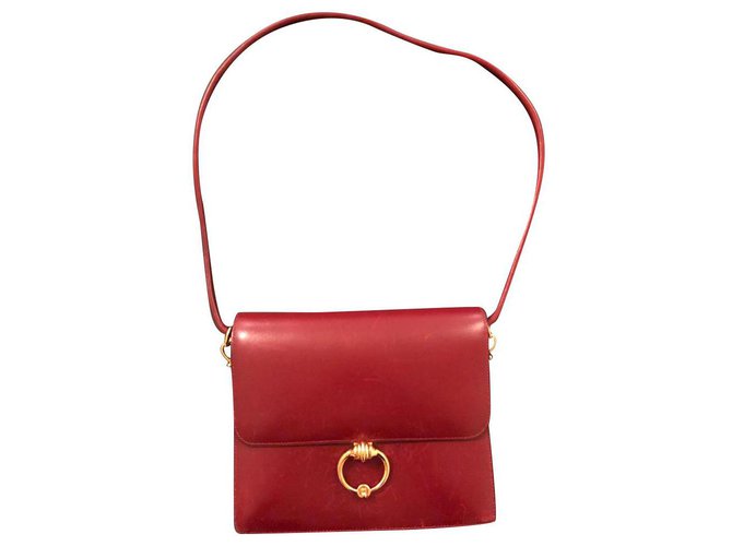 Hermès Sequana shoulder bag by 1981 Red Leather  ref.179294