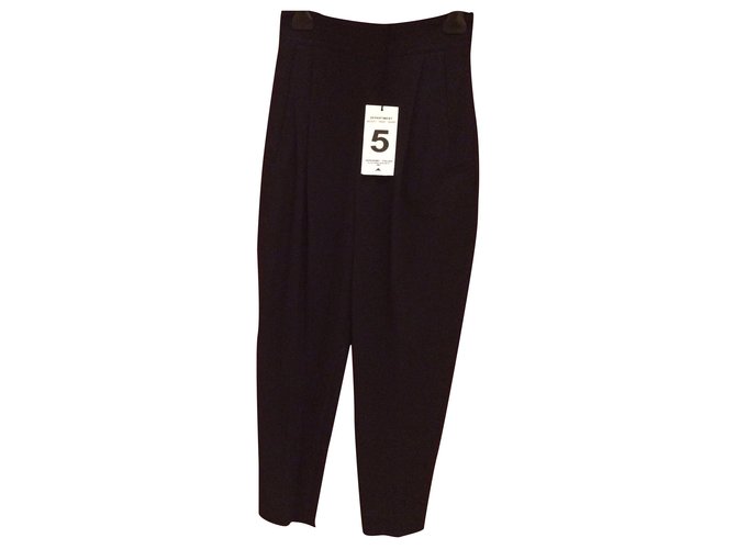Autre Marque Pants, leggings Navy blue Viscose Elastane Nylon  ref.179327