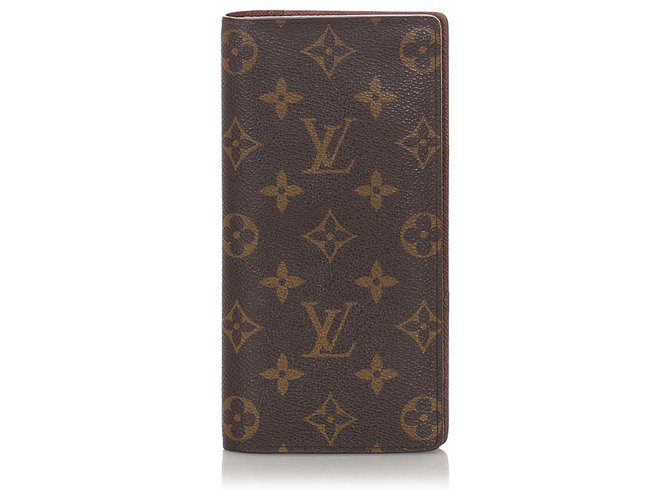 Louis Vuitton Brown Portefeuille Brazza Wallet Cloth  ref.179392