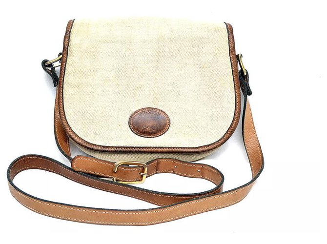 Pliage Longchamp Handbags Cream Cloth  ref.179446