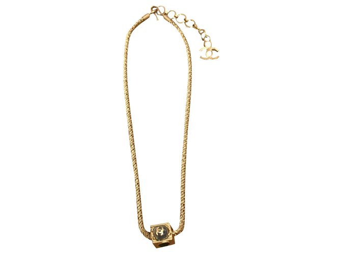 Chanel Halsketten Golden Metall  ref.179447