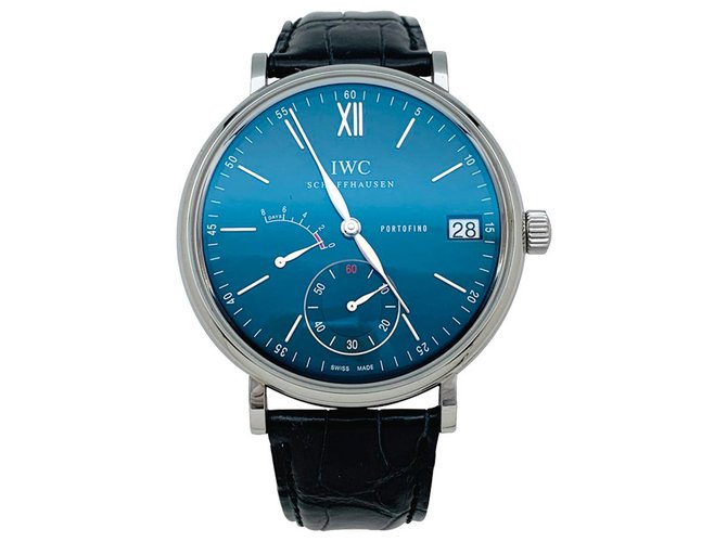IWC "Portofino" steel watch on leather.  ref.179572