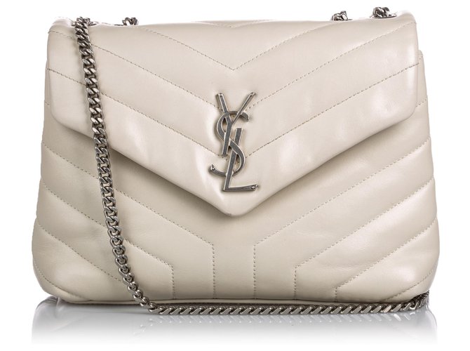 saint laurent loulou bolsa beige