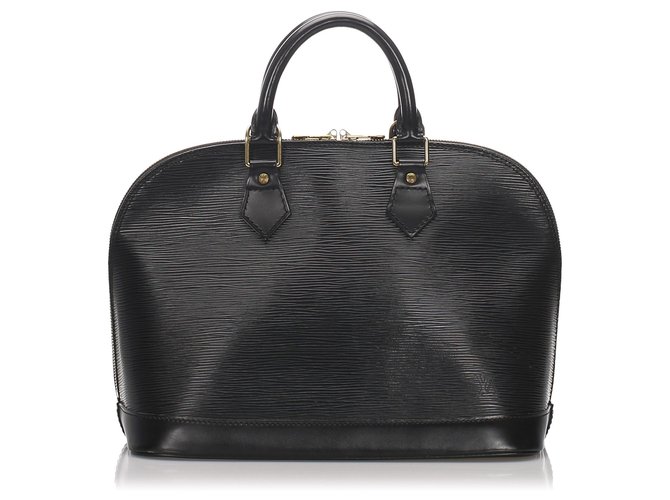 Louis Vuitton Black Epi Alma PM Leather  ref.179629