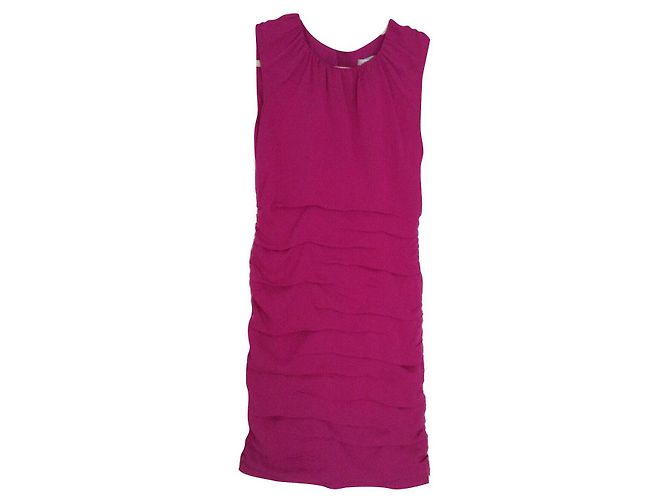 Diane Von Furstenberg Robe en soie rose tulipan