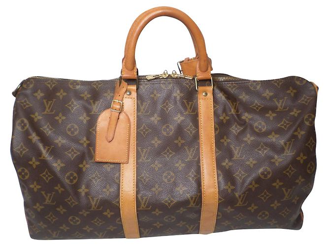 Louis Vuitton keepall Marrom