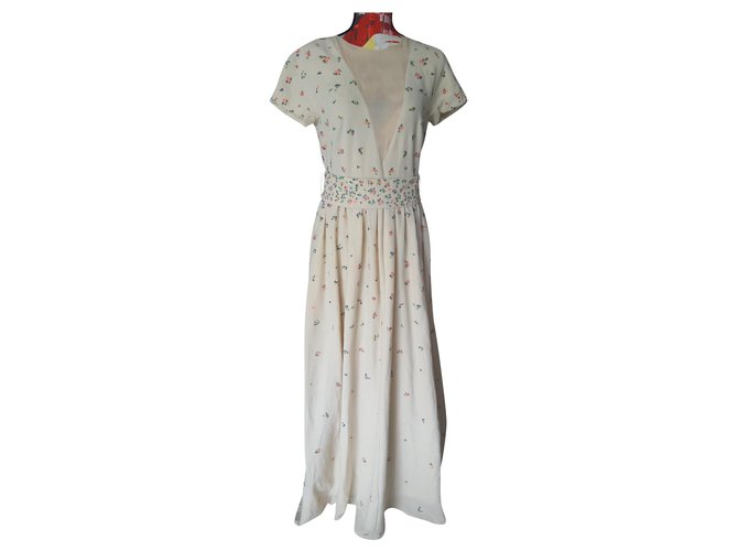 Manoush Dresses Beige Cotton  ref.179932