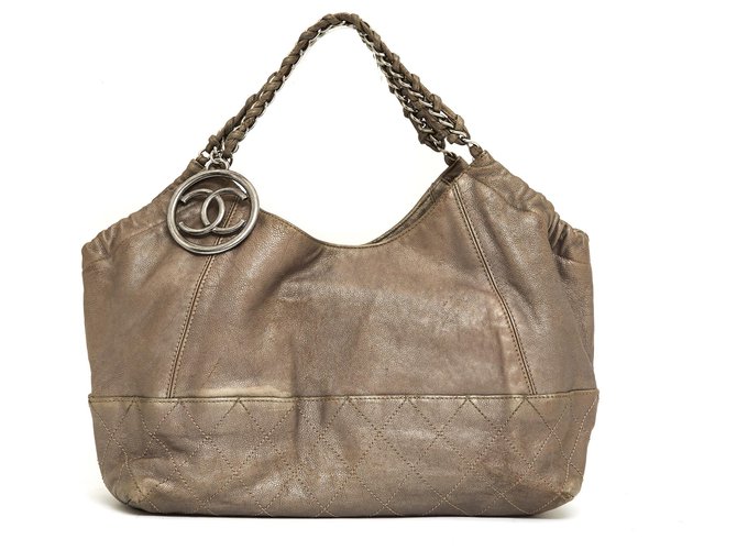 Coco Handle Chanel COCO MORDORE SHOPPING BAG Leather  ref.180088