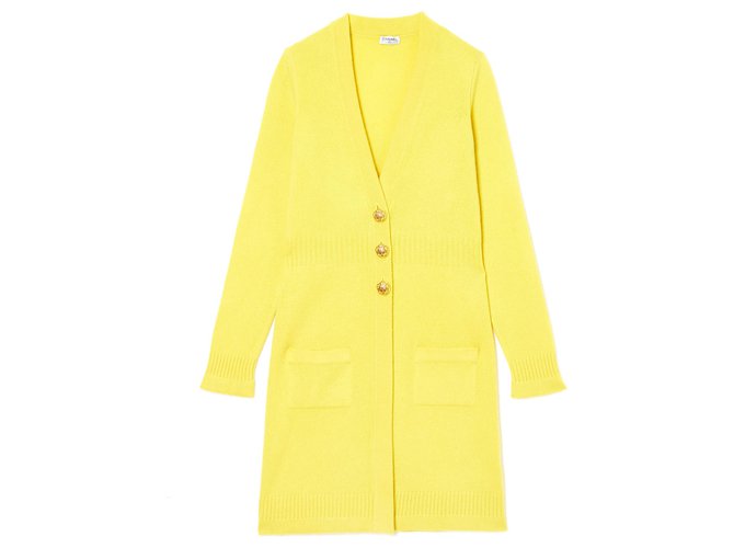 Chanel YELLOW CASHMERE FR36/40  ref.180091