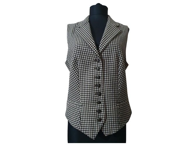 Ralph Lauren Houndstooth Wool Vest Multiple colors