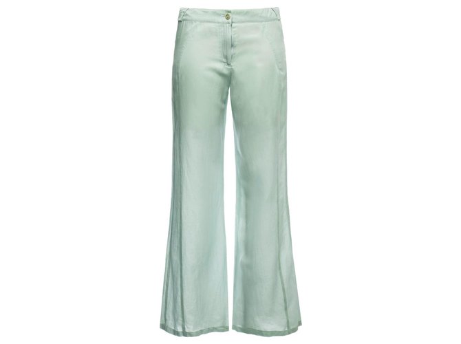Chanel Shanghai silk pants Blue  ref.180165