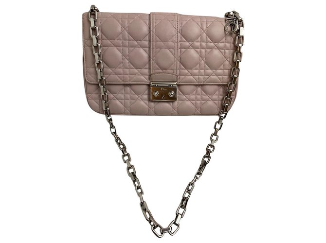 Miss Dior DIOR Pink Leather  ref.180214