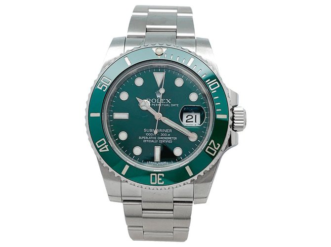 Rolex "Submariner-Hulk" watch in stainless steel.  ref.180318