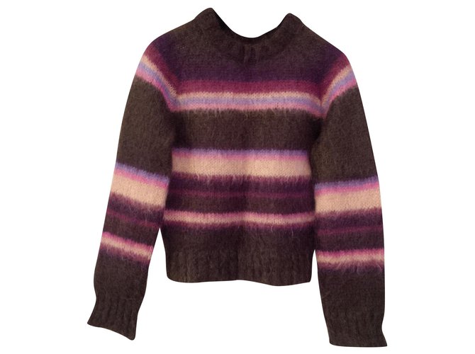 Miss Sixty 75% Mohair and 10% laine. Made in Italy. Brown Purple Wool  ref.180324
