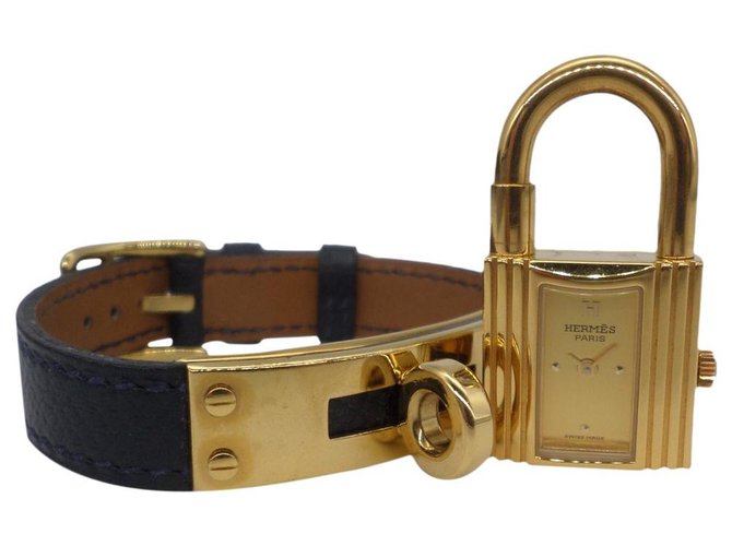 Kelly Hermès Relógios finos Dourado Banhado a ouro  ref.180358
