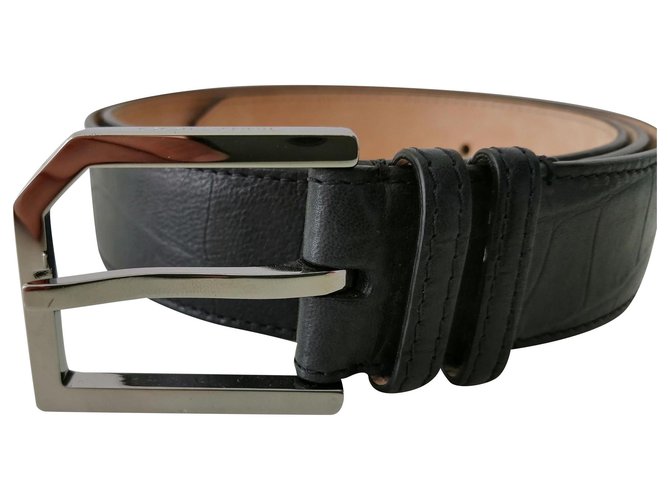 Jimmy Choo Belts Black Leather  ref.180367