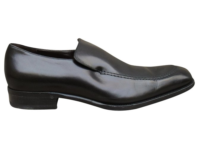 gucci p loafers 44 Black Leather  ref.180391