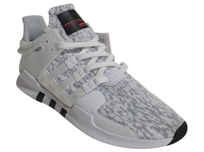Adidas Sneakers White Grey Cloth  ref.180414