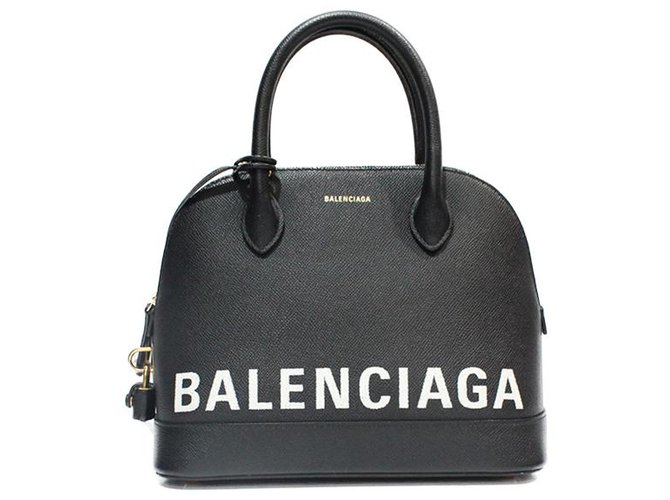 Balenciaga Top Handle Bag Black Leather  ref.180437