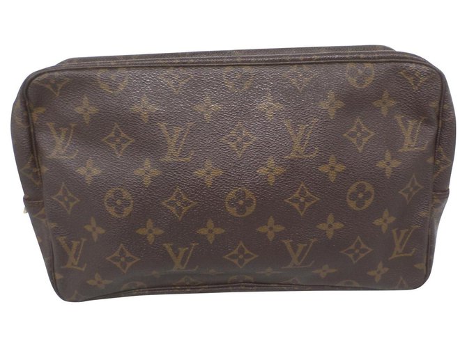 Louis Vuitton Handtaschen Braun Tuch  ref.180442