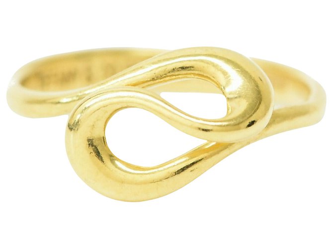 Autre Marque TIFFANY & CO. Peretti Open Wave Ring Golden Yellow gold  ref.180671