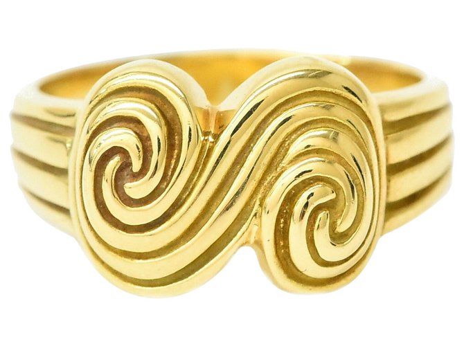 Autre Marque TIFFANY & CO. Swirl Ring Golden Yellow gold  ref.180737