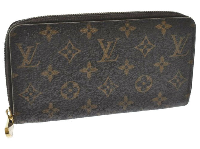 Louis Vuitton Zippy Wallet Brown Cloth  ref.180801