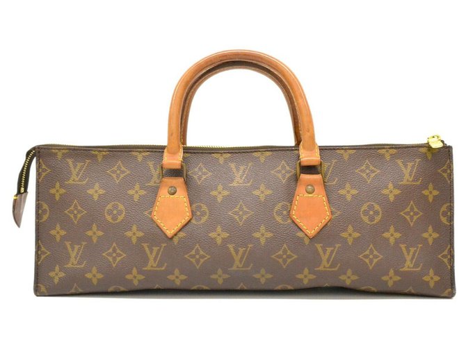 Louis Vuitton Sac Triangle Brown Cloth ref.180814 - Joli Closet