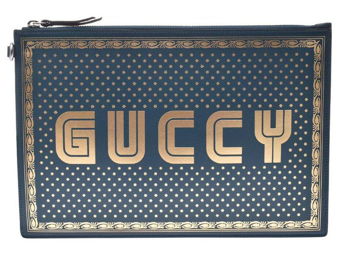 Stampa Gucci GUCCY Verde Pelle  ref.180874