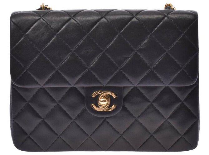 Chanel Matrasse Black Leather  ref.180993
