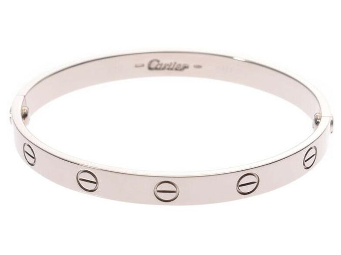 Cartier Love Blu Rubbed  # 17 Silvery White gold  ref.181029