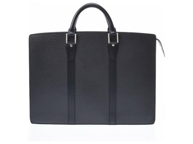 Louis Vuitton Taiga Business Bag Black Leather  ref.181030
