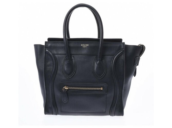 Céline Luggage Black Leather  ref.181032